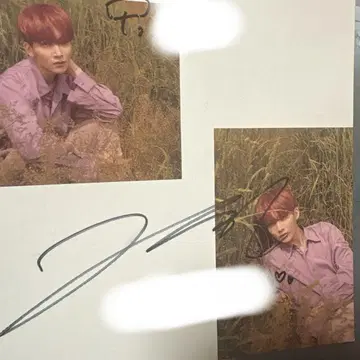 정한 친필 사인