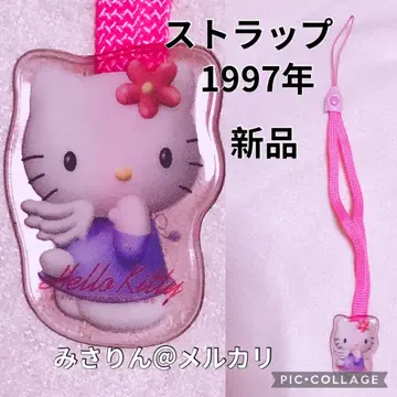 미사용 헬로키티 스트랩 1997년 아크릴 스탠드풍 엔젤