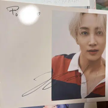 정한 친필 사인 seventeen