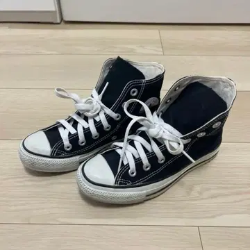 CONVERSE 블랙 스니커즈 22cm