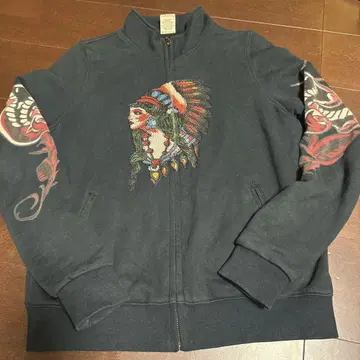 Ed Hardy XL 인디언 헤드 점퍼