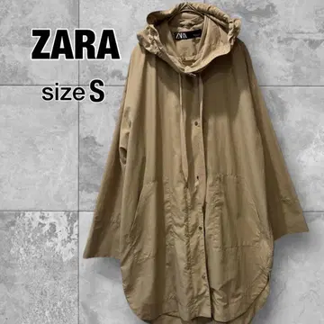 ZARA 자라 발수 가공 후드티 오버 사이즈 S 모즈 코트풍
