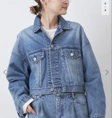 Deuxieme Classe 크롭 데님 자켓