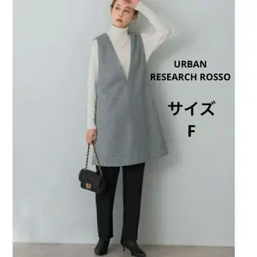 URBAN RESEARCH 레이어드 샤기 미니 원피스 F 그레이