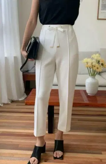 벌스데이 바쉬 L 사이즈 BB casey pants 화이트 white