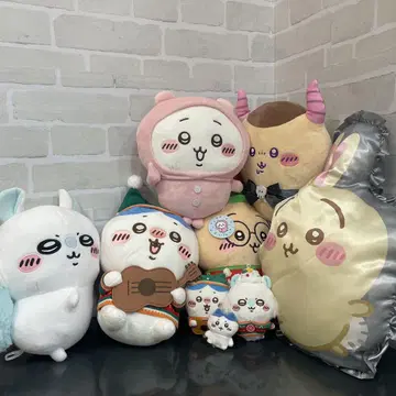 치이카와 봉제 인형 쿠션 묶음 판매 9체 세트