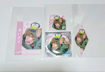 닌타마 란타로 젠포지 잇사쿠 산리오 카페 캔뱃지 택 특전