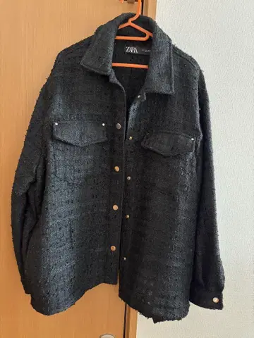 ZARA 자라 아우터 자켓 블랙