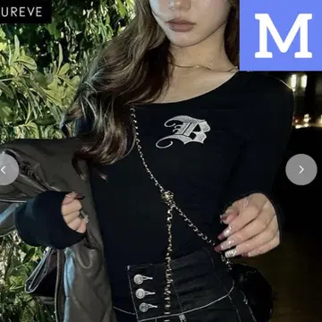 Shoko 풀오버 블랙 M 사이즈 아베일 콜라보