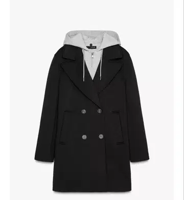 ZARA 자라 콤비 후드 코트 이번 시즌 체스터 코트 후드 코트 새상품