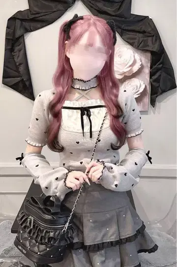 HONEYMEW 허니뮤우 Luv 암커버 포함 초커 상의