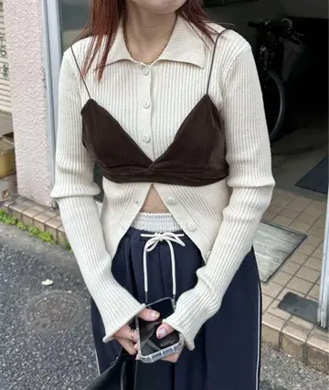 PILIT 벨로아 브라 뷔스티에 브라운