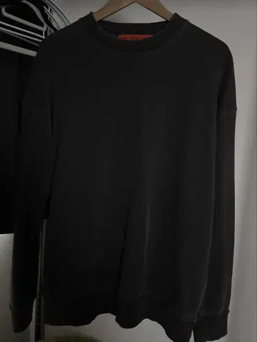 BEAMS HEART G.M.S. DECIDER 긴팔 그레이 데미지 가공