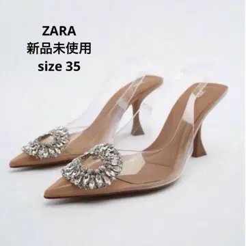 [구하기 어려움] ZARA 자라 비쥬 클리어힐 펌프스 35 23cm