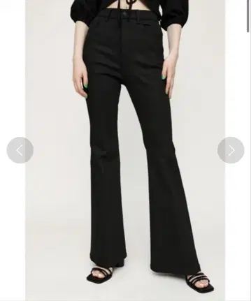 SLY CALL BLACK HW PINTUCK FLARE 팬츠