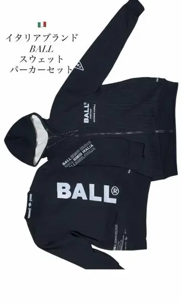 이탈리아 발상 인기 브랜드 [BALL] 맨투맨 후드티 세트