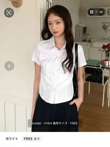퍼프 슬리브 걸리시 블라우스