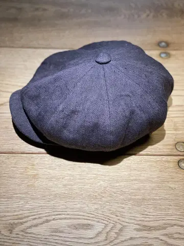 컨디션 최상/Nigel Cabourn O S 헴프 헤링본 헌팅 캡 M