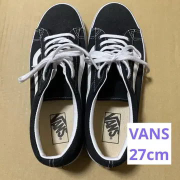VANS 남성용 블랙 스니커즈 27cm
