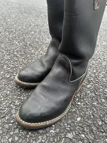 Wesco 엔지니어 부츠 블랙