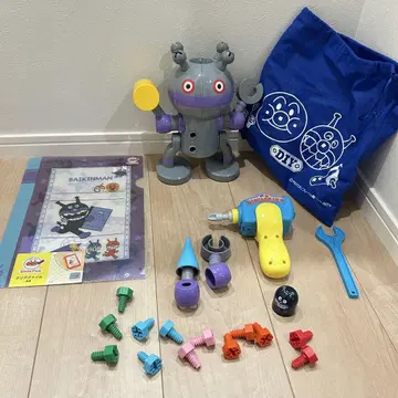 호빵맨 쿠미타테 DIY 나사나사 다단단 세균맨 클리어 파일
