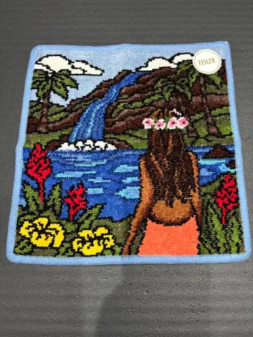 FEILER 새상품 페이 Heather Brown 손수건