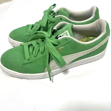23.5cm 푸마 PUMA 스웨이드 클래식 여성용 스니커즈 그린
