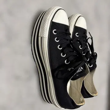 CONVERSE ALL STAR 통굽 스니커즈 스트라이프 밑창