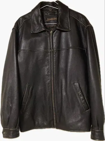 St. John's Bay 브라운 가죽 자켓 L 사이즈