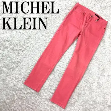 택 포함 새상품 MICHEL KLEIN 컬러 스키니 팬츠 40 B8213