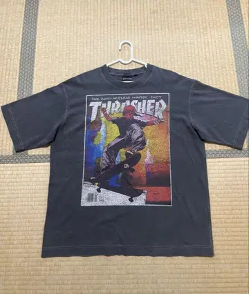 THRASHER 오버 사이즈 T셔츠 빈티지풍