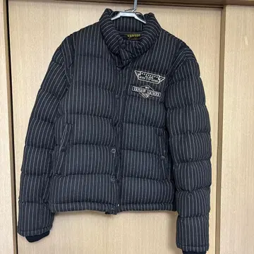 vanson 스트라이프 패턴 다운 자켓 M 사이즈