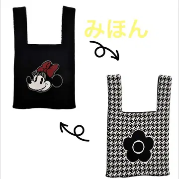MARY QUANT 미니 토트백 니트 디즈니 2