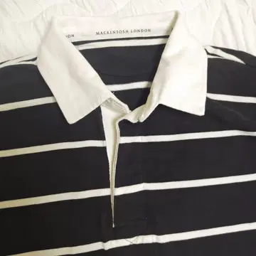 MACKINTOSH LONDON 스트라이프 긴팔 피케 셔츠 라거 셔츠
