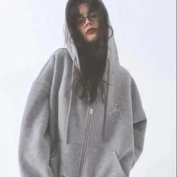 PELLICULE 펠리큐르 후드티 그레이