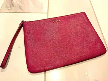 FURLA 훌라 엔벨로프 파우치 클러치백 핑크 스트랩 있음
