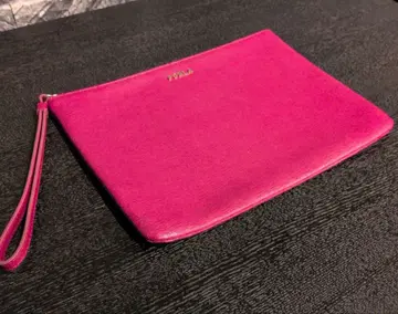 FURLA 훌라 엔벨로프 파우치 클러치백 핑크 스트랩 있음