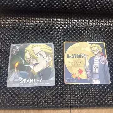 Dr.stone 마네키네코 콜라보 혜택 코스터 스탠리 2종