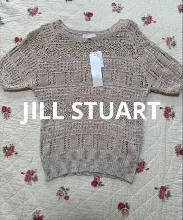 [ 새상품 ] JILLSTUART 반팔 레이스 스웨터 M 사이즈
