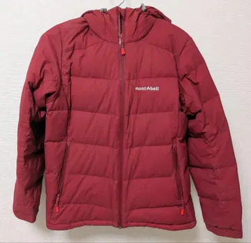 [ 새상품급 ] montbell 파마 로스트 라이트 다운 와인 레드