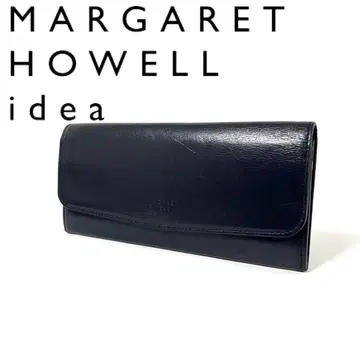 마가렛호웰 아이디어 번넷 얇은 타입 BOX 장지갑 네이비 새상품