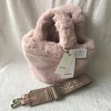 새상품 SNIDEL 에코퍼 백 핑크