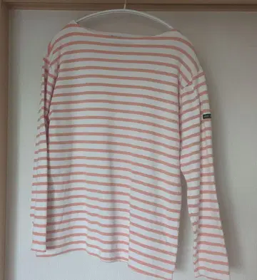 SAINT JAMES 긴팔 티셔츠 오렌지 스트라이프