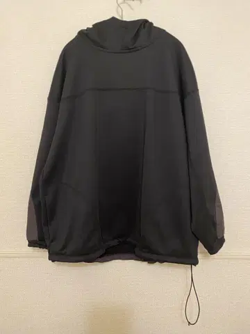 블랙 후드 부착 후드티 L