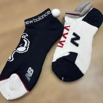 뉴발란스 골프 삭스 2세트 새상품 22cm~24cm 네이비 컬러