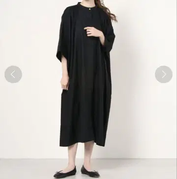 Baserange 블랙 긴팔 원피스