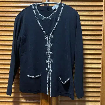 필라레 마리유 비즈 장식 블랙 앙상블
