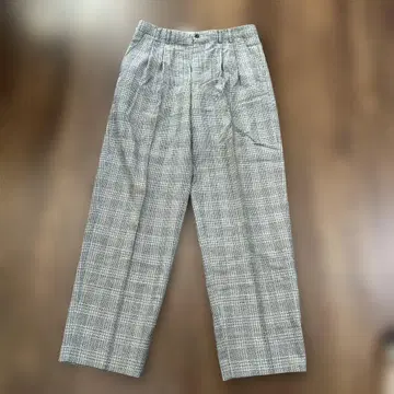 adabat 아다바트 체크 무늬 와이드 팬츠