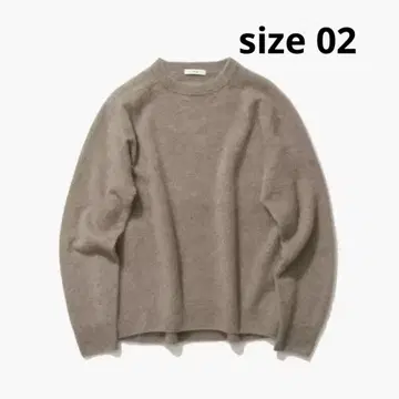 ATON ROYAL CREWNECK SWEATER TOP BEIGE