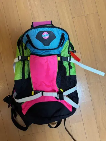 버튼 컬러풀 백팩
